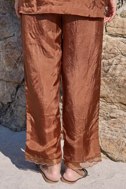 Carly Brown Pull-on Trousers