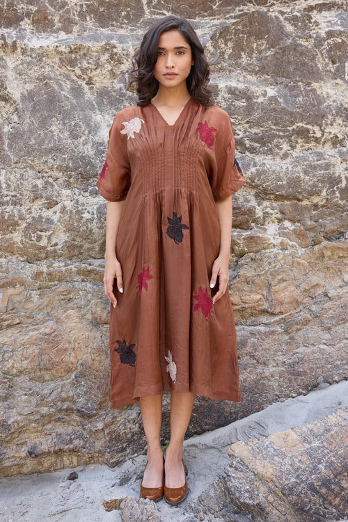 Carol Brown Pintuck Dress