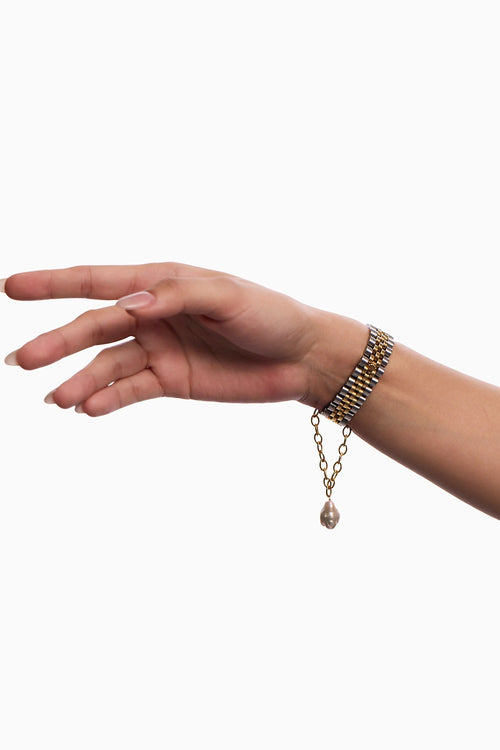 Baroque Linked Pearl Watch Charm
