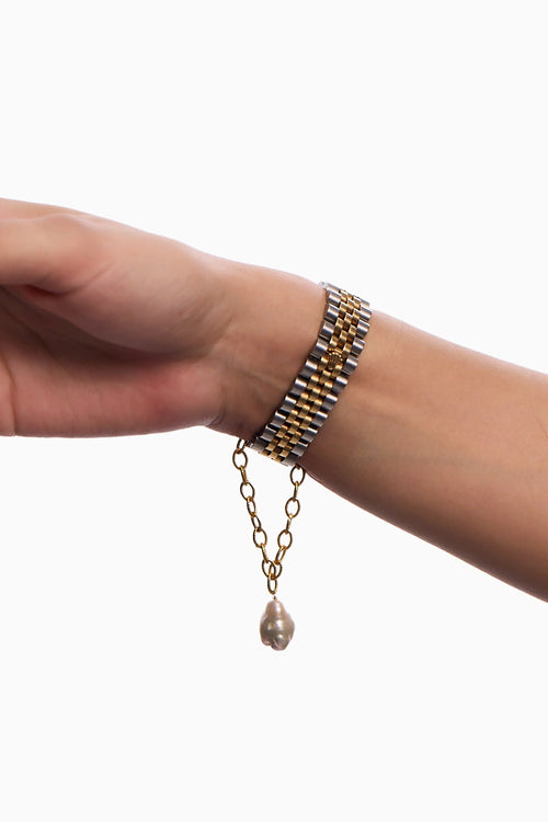 Baroque Linked Pearl Watch Charm