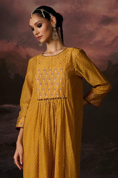 Ayaan Yellow Kurta Set