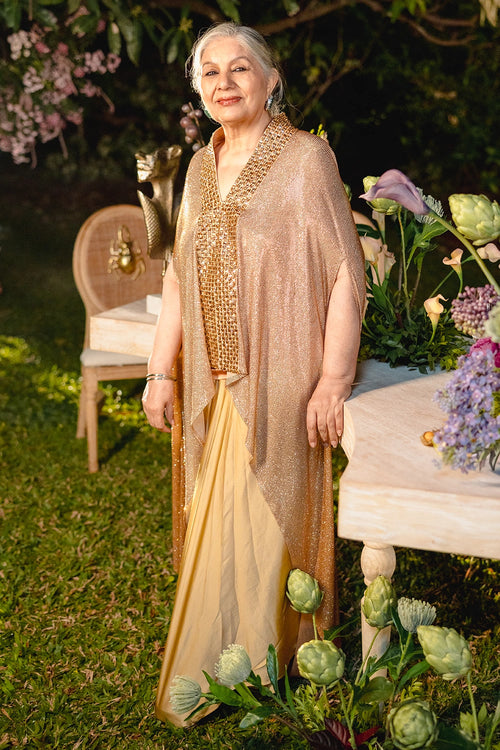 Golden Sekhem Skirt Set
