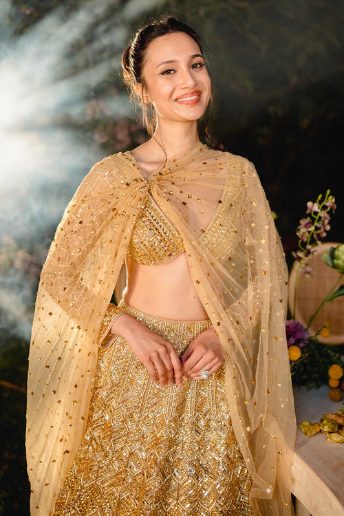 Golden Reverie Lehenga Set