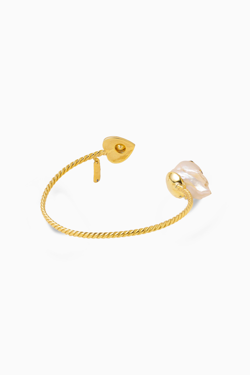 Dil Polki and Baroque Pearl Cuff