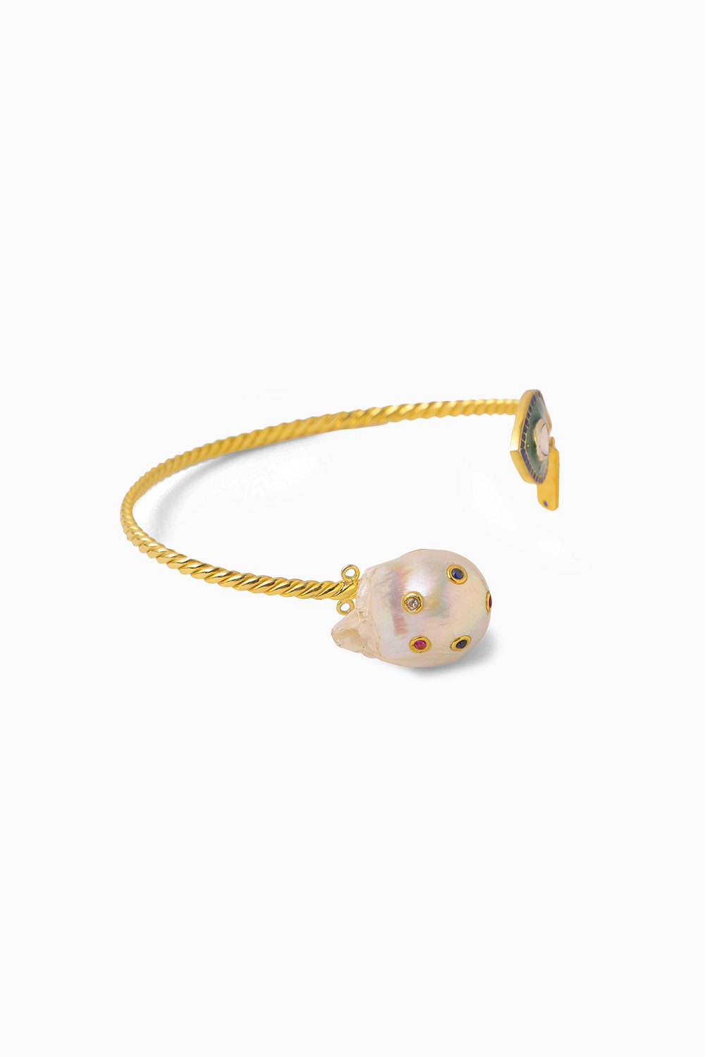 Dil Polki and Baroque Pearl Cuff