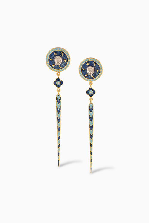 Chand Sitara Tila Polki Earrings