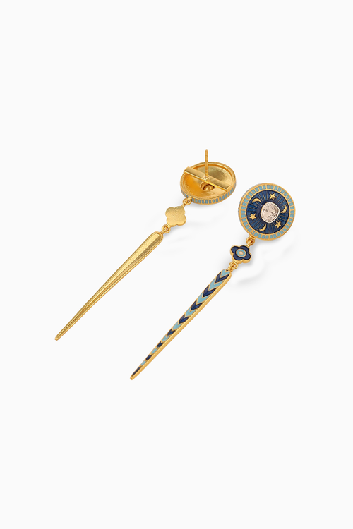 Chand Sitara Tila Polki Earrings