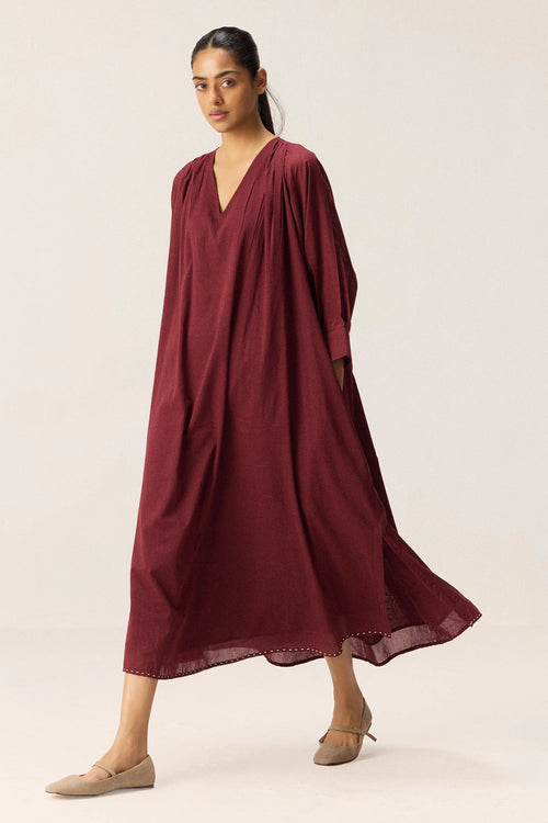 Maroon Louis Dress