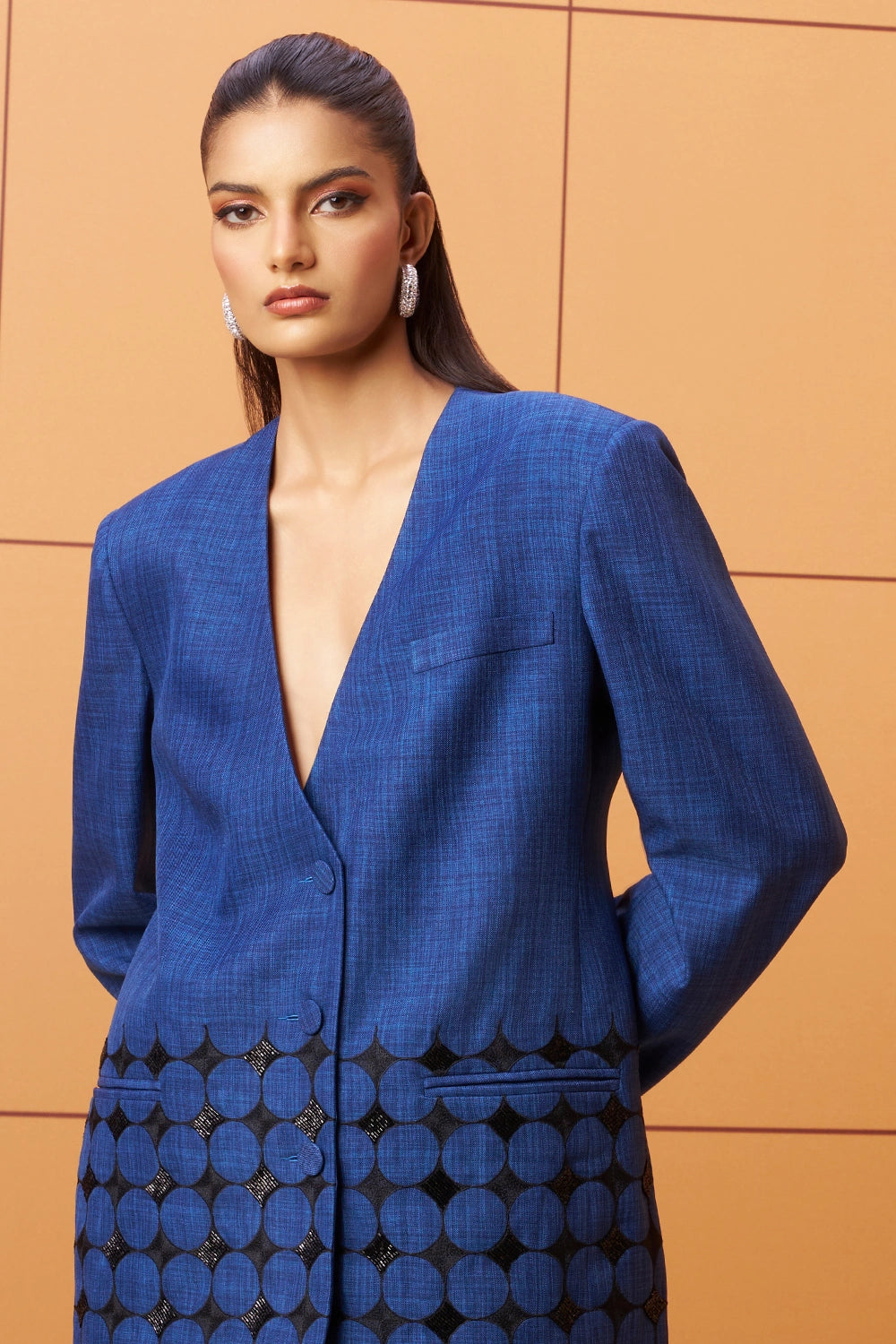 Taraani Embellished Blazer and Trousers