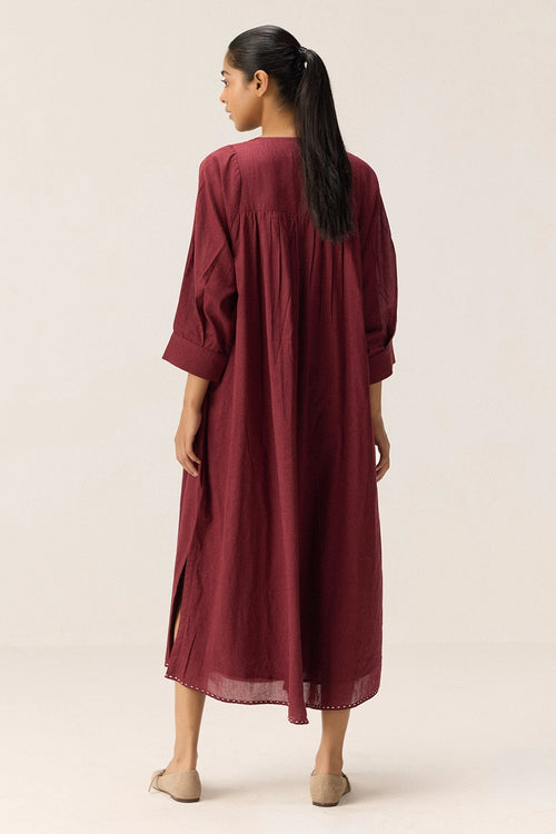 Maroon Louis Dress