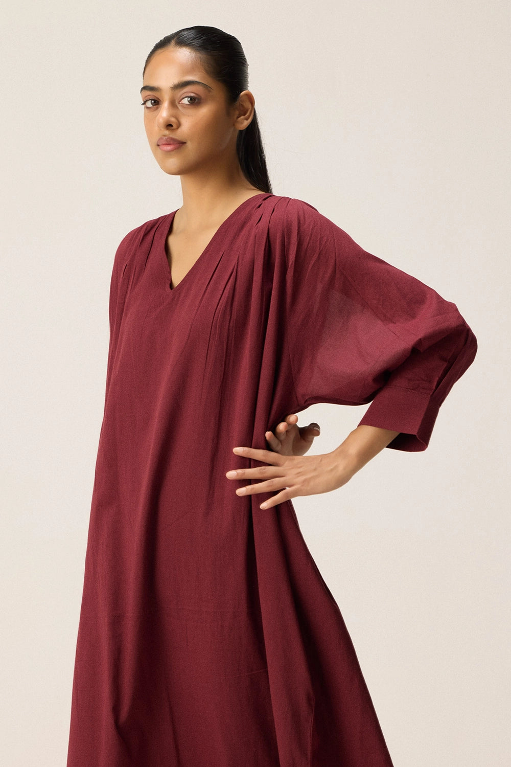 Maroon Louis Dress