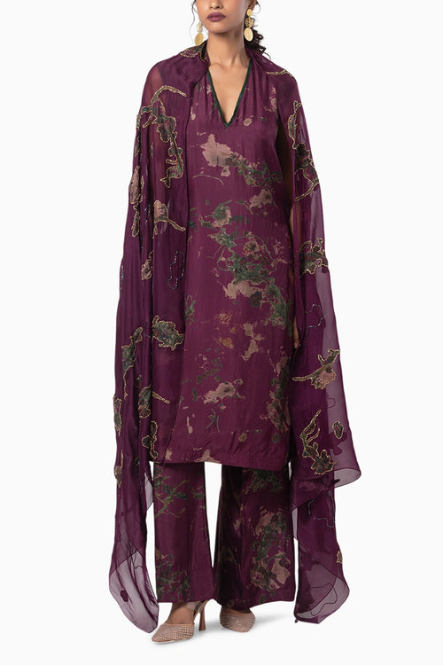 Sear Kurta Set With Dupatta