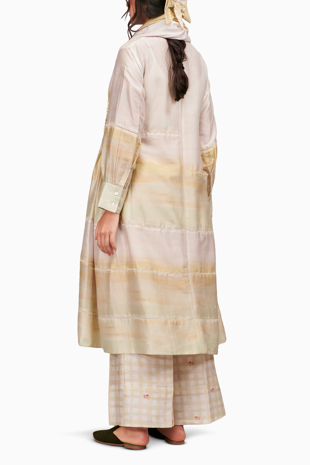 After Glow Kurta and Trousers Coord Set with Scarf