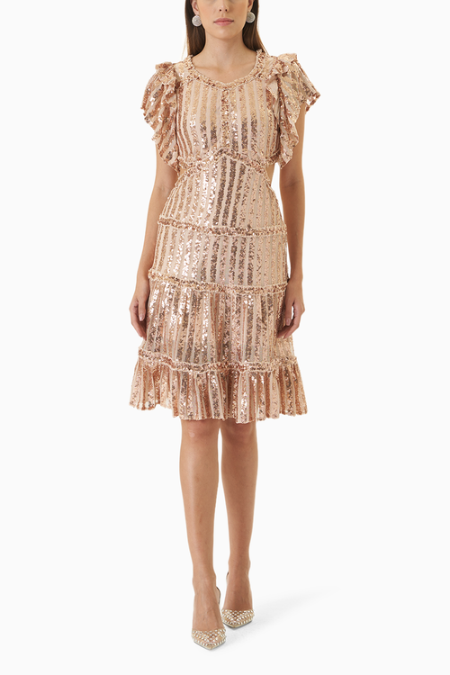 All About Sparkles And Glimmer Asymmetrical Dress