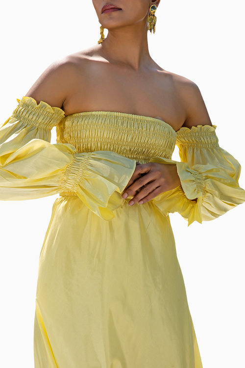 Amie Lemon Sorbet Dress