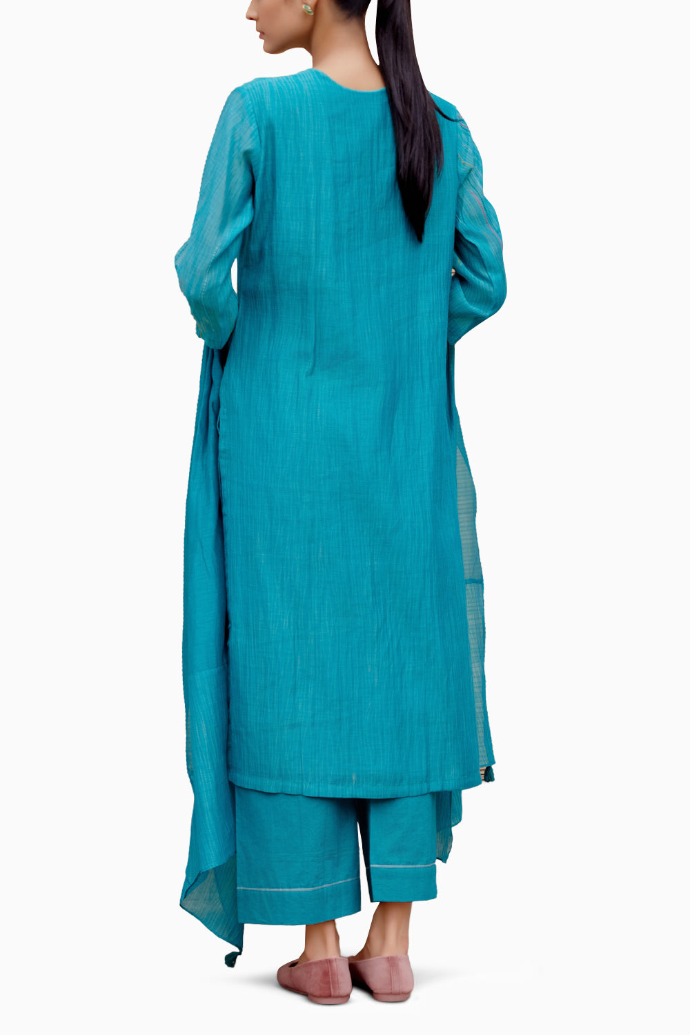 Aquamarine Embroidered Kurta Set