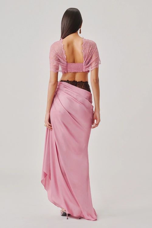 Rosette Top With Rosette Skirt