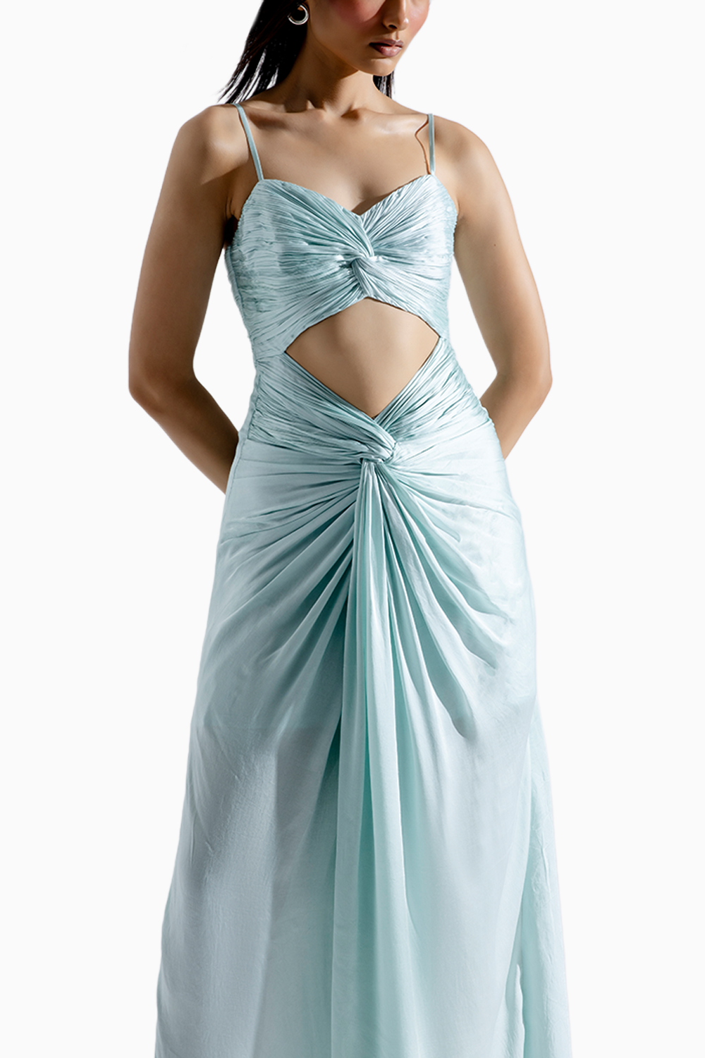 Elsa Draped Cutout Dress