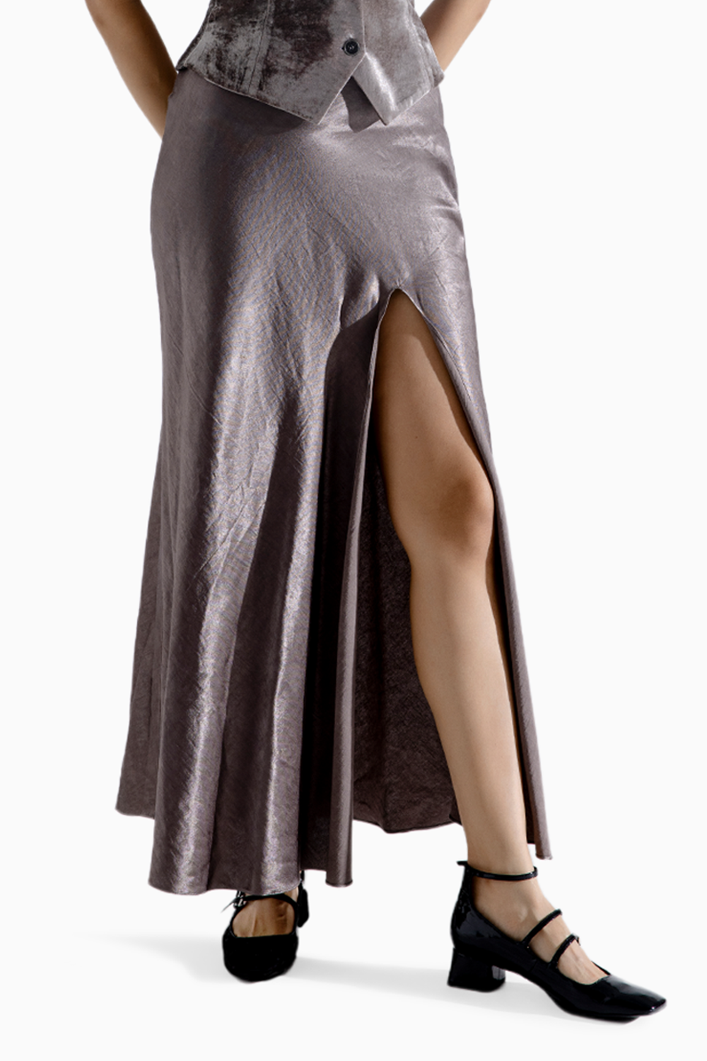 Sleek Steel Skirt