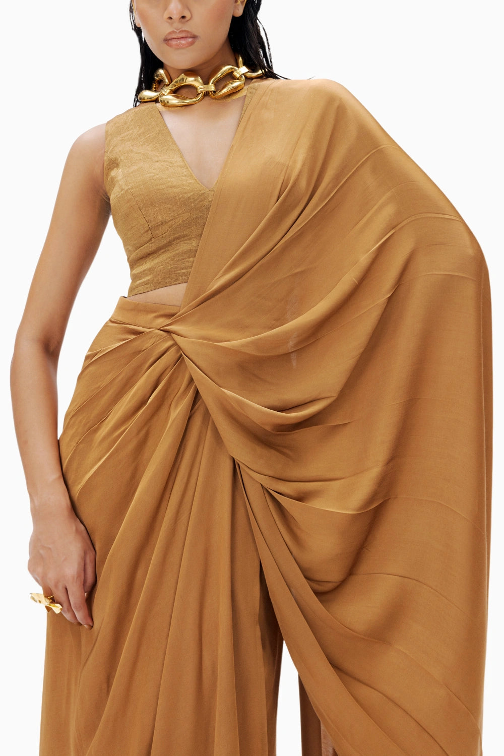 Golden Girl Saree Set