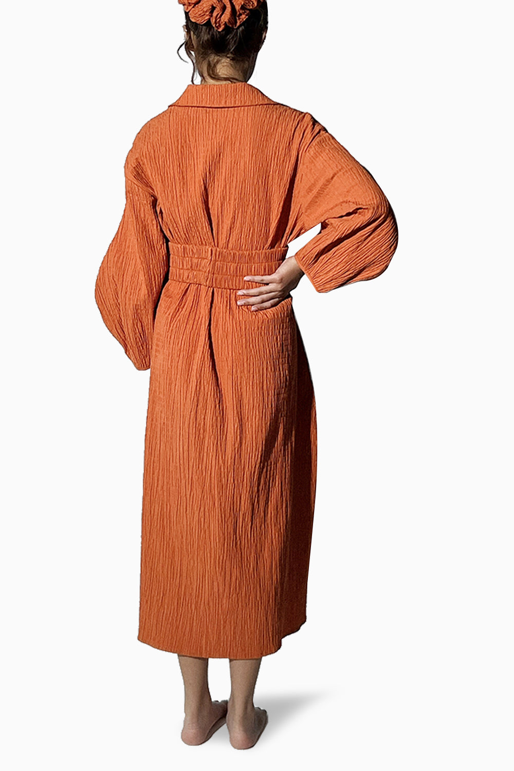 Terracotta Ripple Dress