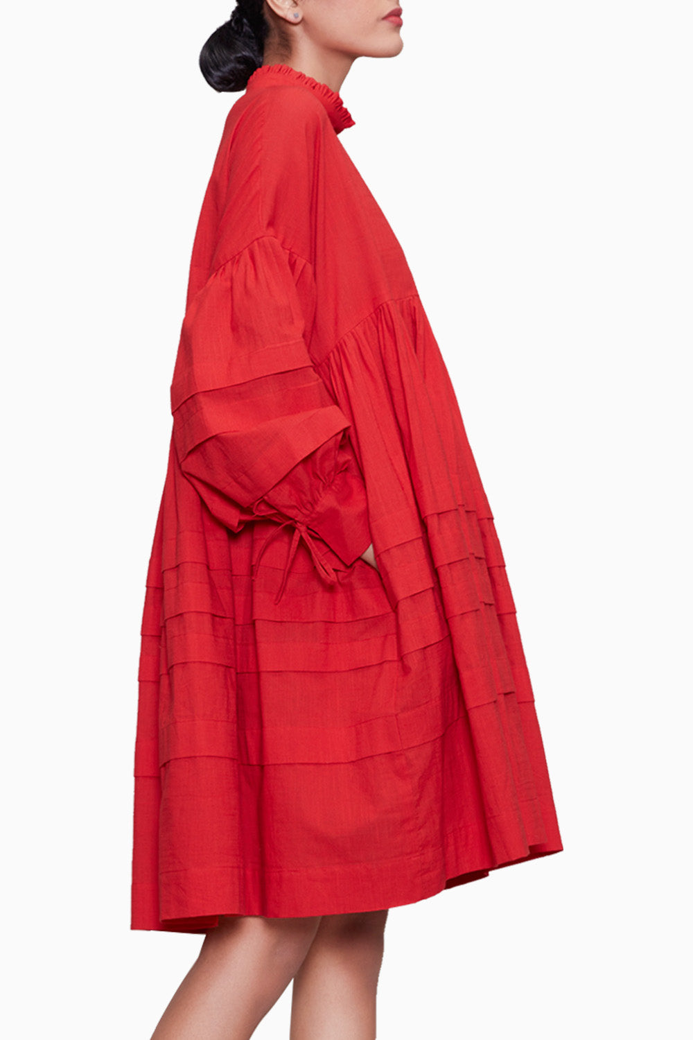 Red Avira Aakaar Dress