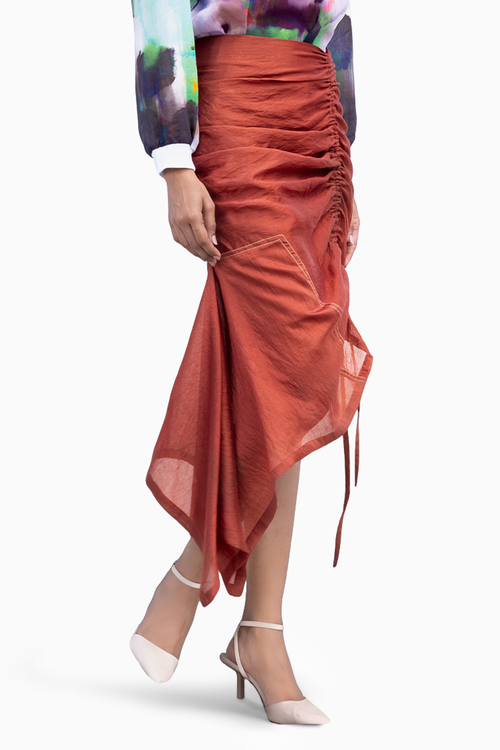 Caramel Midi Skirt