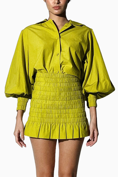 Chartreuse Bishop Sleeved Top