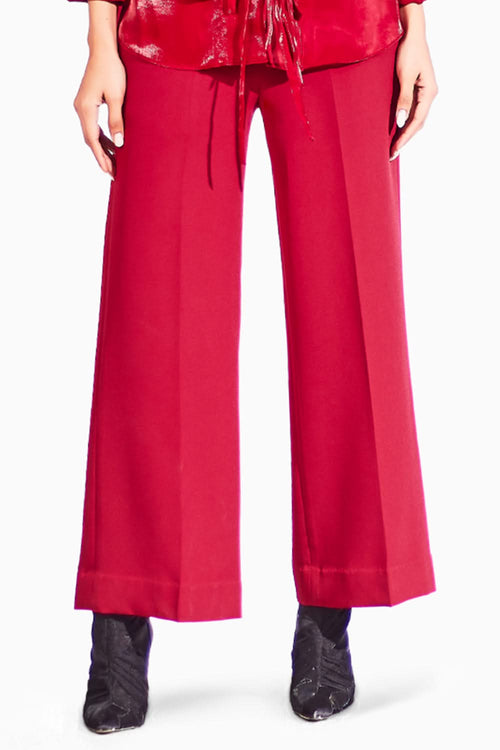 Maroon Cherry Sheer Pants