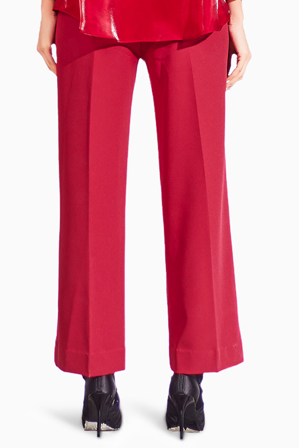 Maroon Cherry Sheer Pants