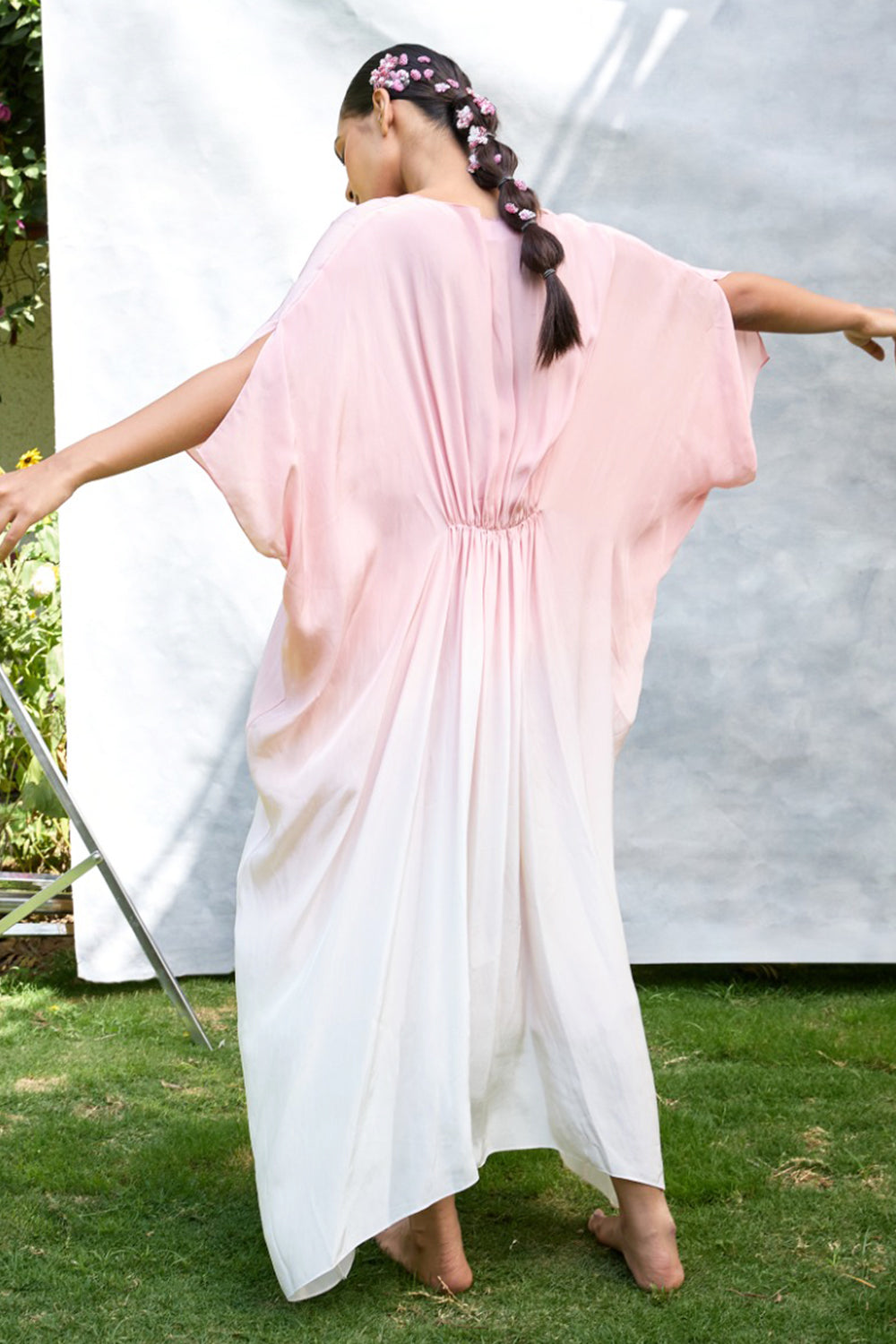 The Micro Floral Kaftan Dress