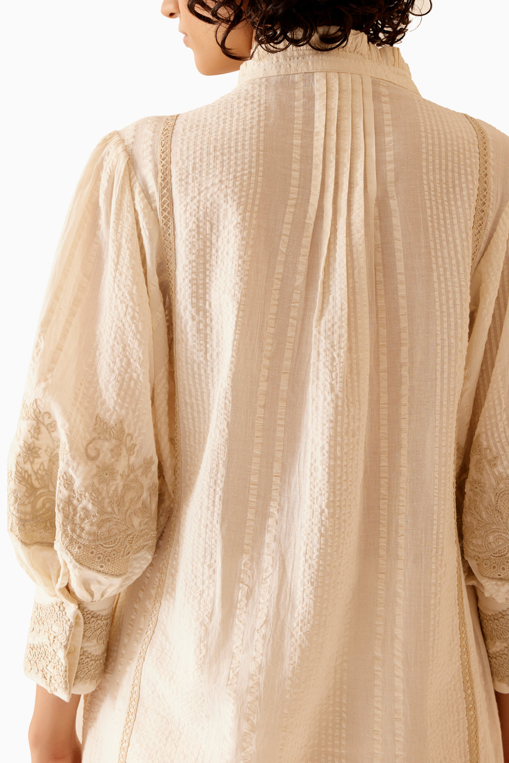 Slava Ivory Tunic And Salwar