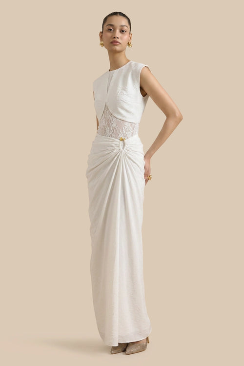 Fiora Ivory Skirt Set