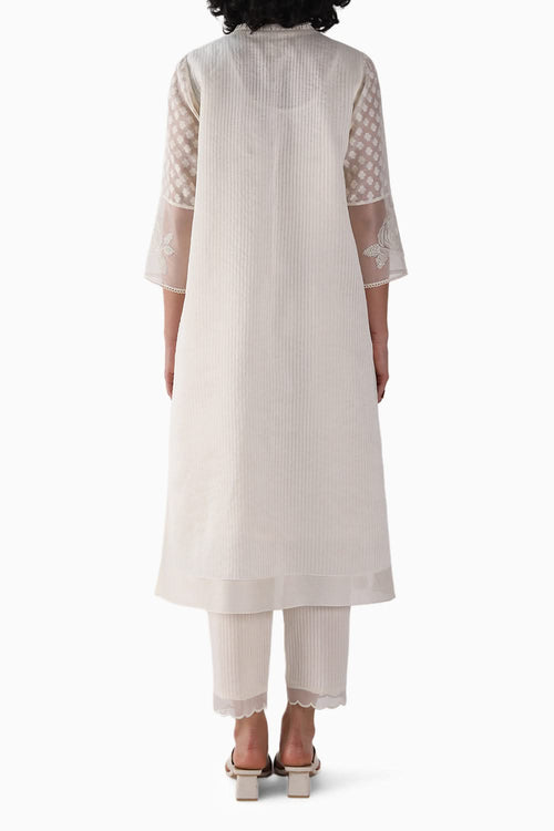 Embroidered Sleeved Tunic and Pant