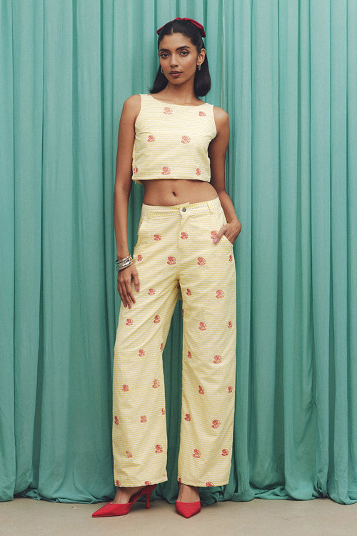 Yellow Amalfi Co-ord Set