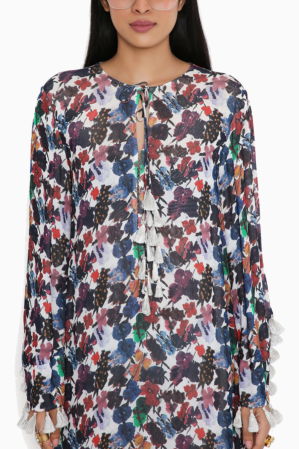 Maya Butterfly Print Boho Dress