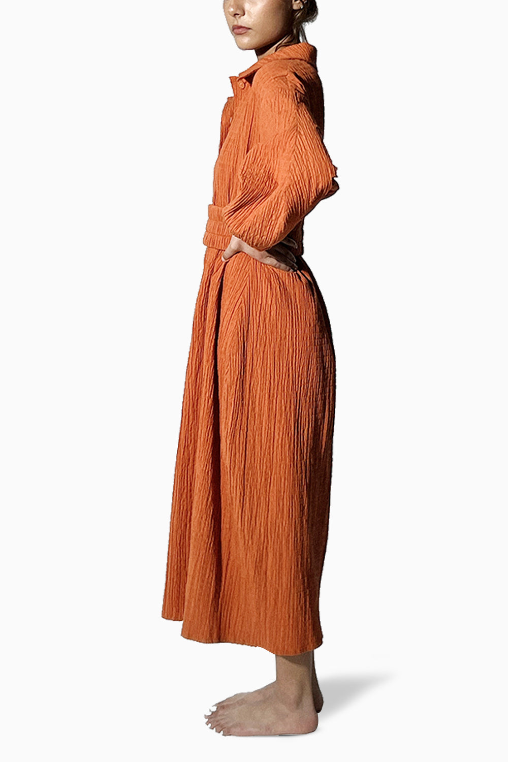 Terracotta Ripple Dress