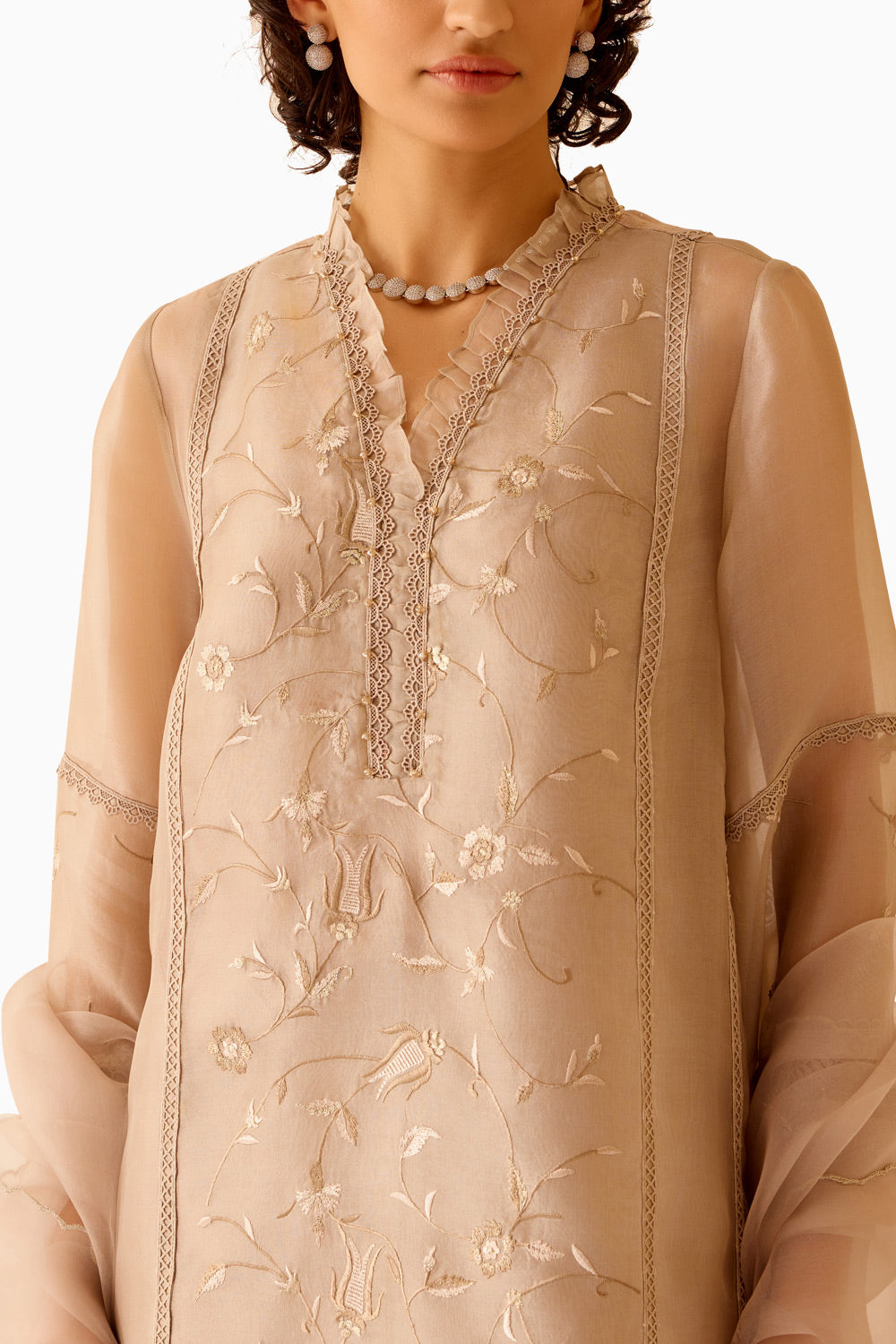 Farida Sand Kurta Set