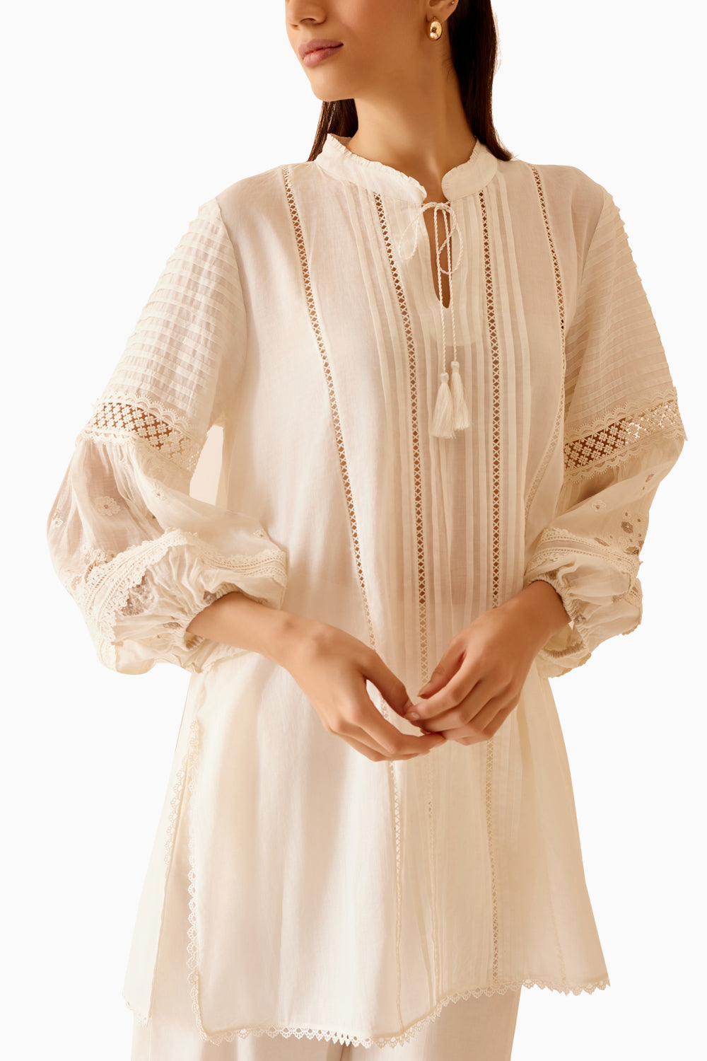 Cecile Ivory Tunic And Pant