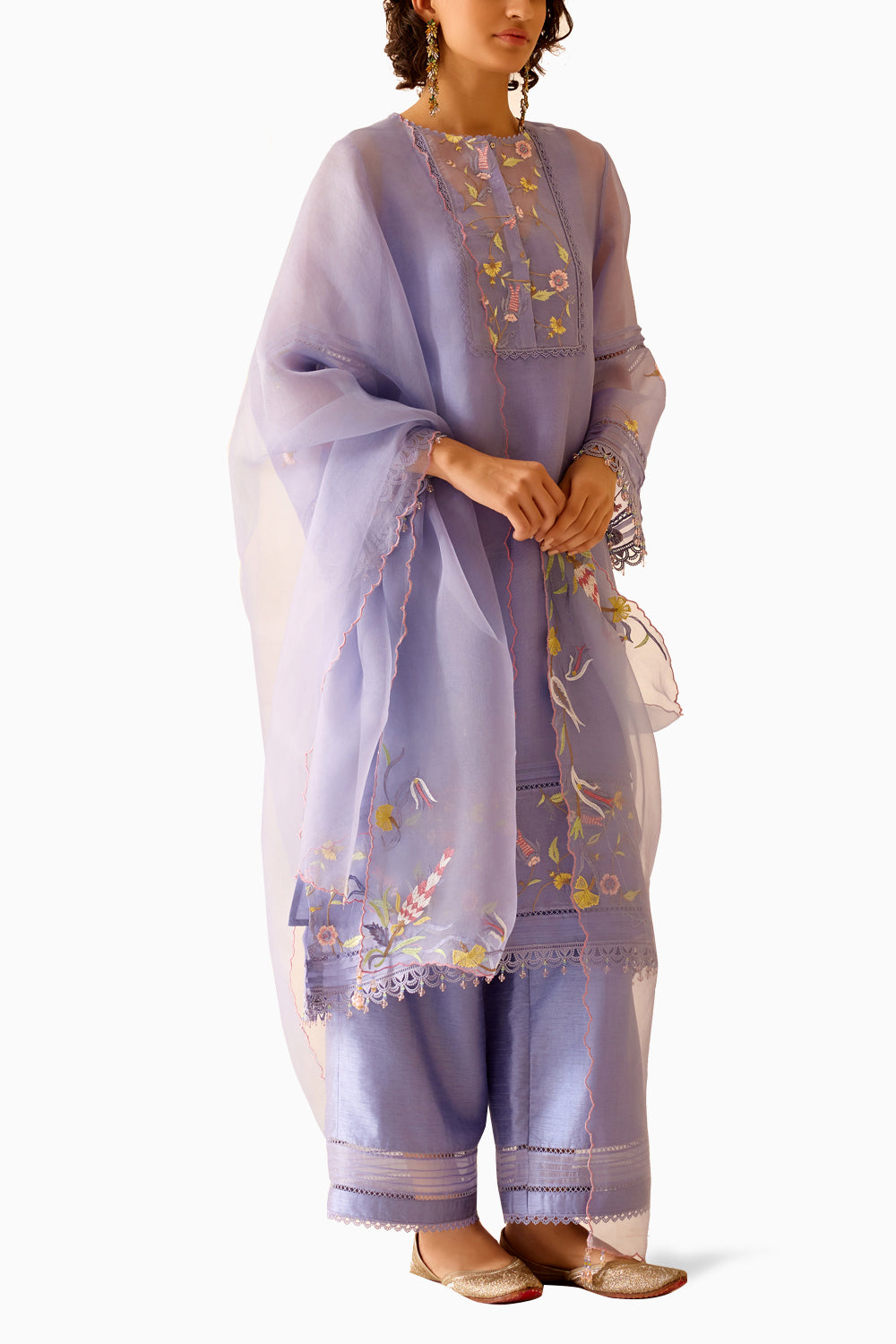 Salma Lilac Kurta Set