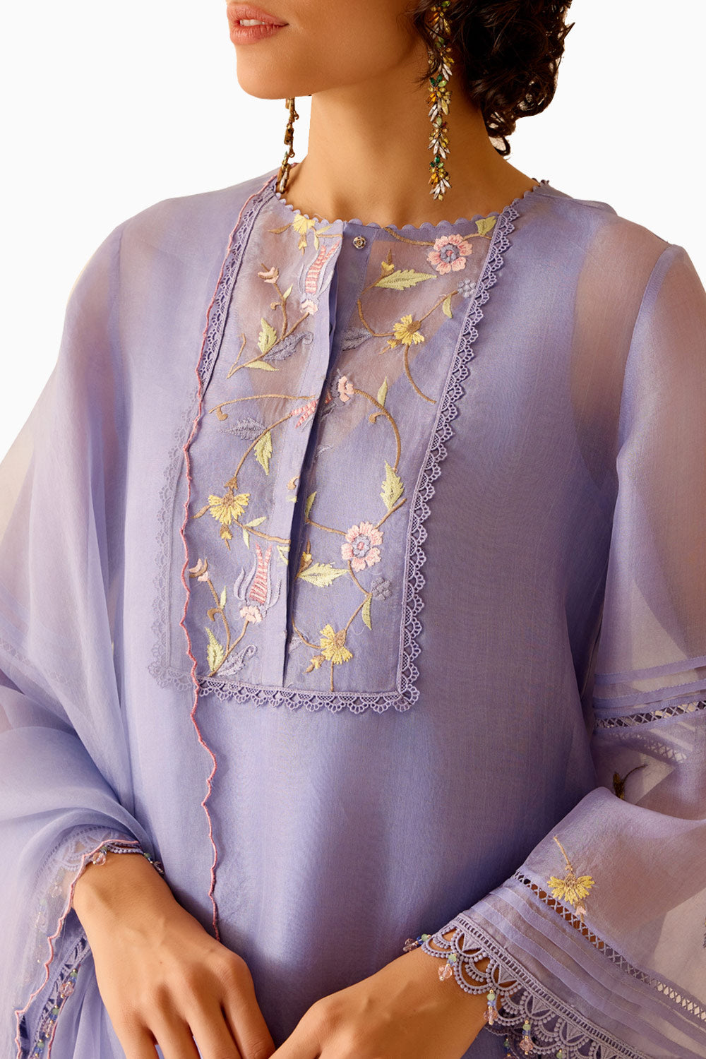 Salma Lilac Kurta Set