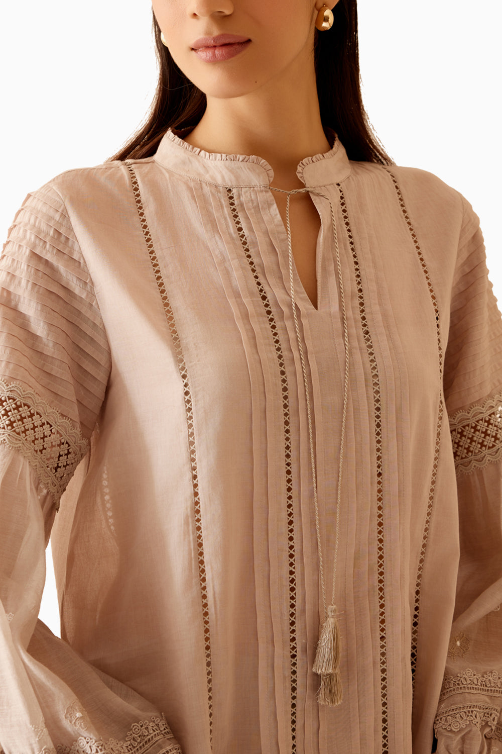 Cecile Beige Tunic