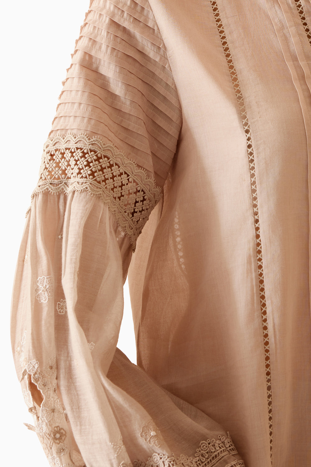 Cecile Beige Tunic And Pant