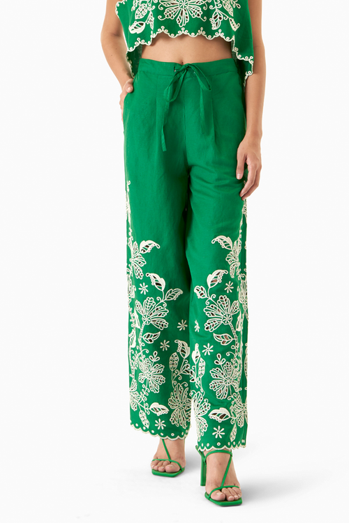 Green Marlyn Pants
