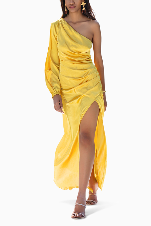 Fiesta Saffron Yellow Dress