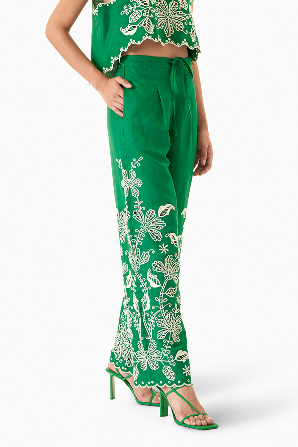 Green Marlyn Pants