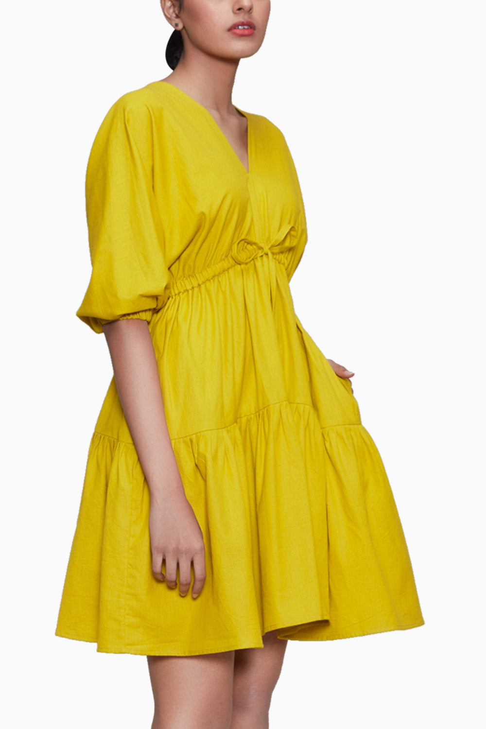 Yellow New Citra Aakaar Dress