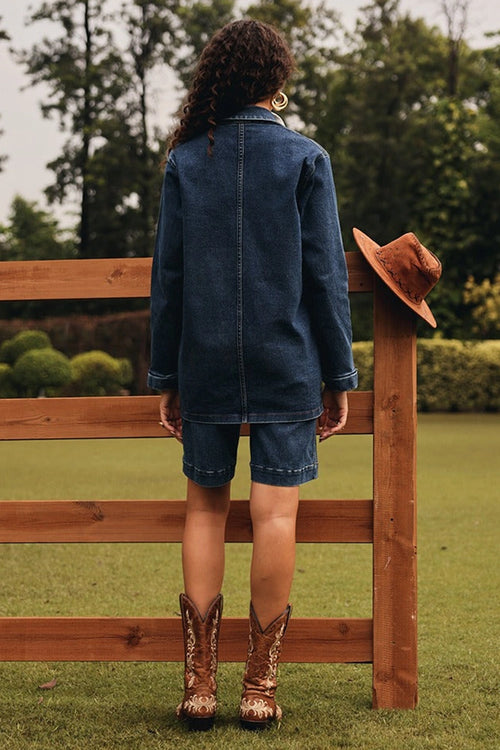 Gretchen Denim Blazer Set