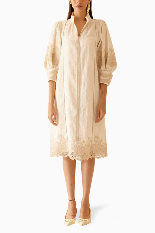 Slava Ivory Dress