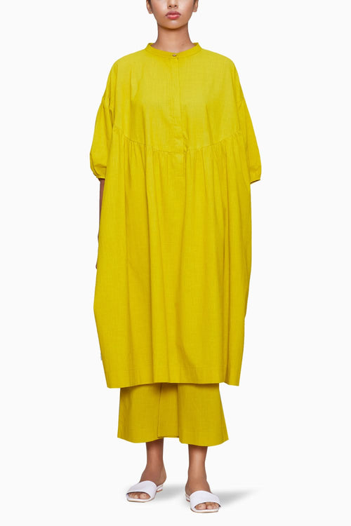 Yellow Acra Tunic Dress